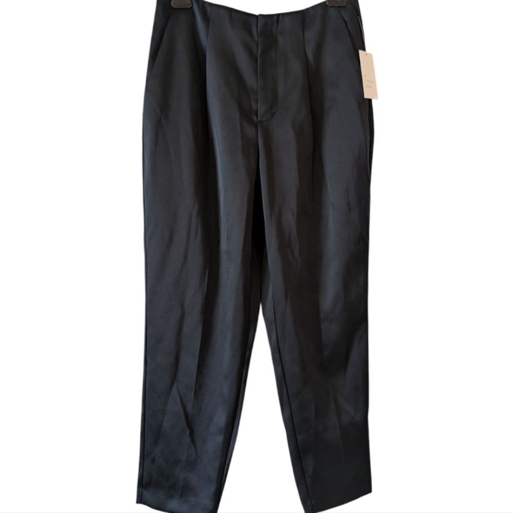 *Final Price Drop* A New Day NWT Black Satin Trousers Sz 8 - Picture 8 of 10